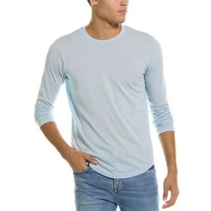 Goodlife NWT Mens Triblend Scallop Crewneck Long Slv T Shirt Tee Sz XL Cool Blue